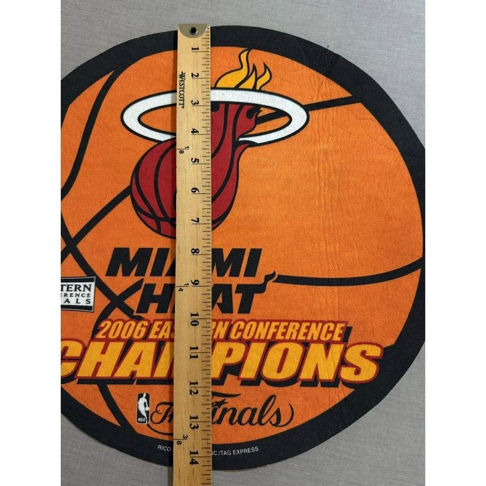 Vintage Miami Heat Finals Playoffs Felt Round 14